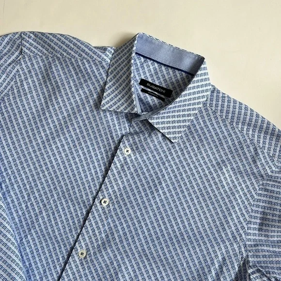 slim fit dress slacks Bugatchi Pinwheel Pattern Shirt – Patrick James main image 1